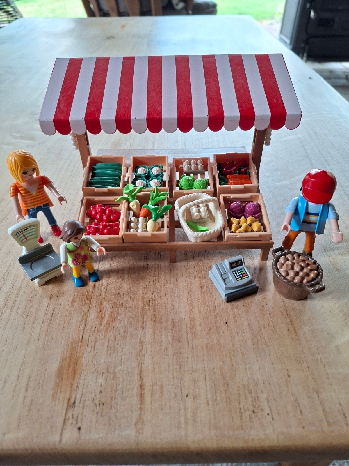 playmobil 6121 groentekraam, Kinderen en Baby's, Speelgoed | Playmobil, Ophalen of Verzenden, Zo goed als nieuw
