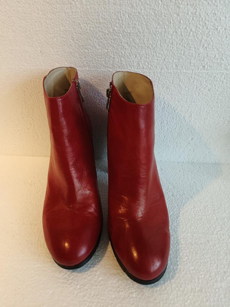 Noë Enkel laarsjes Rood  Zo goed als nieuw - Maat 40, Ophalen of Verzenden, Zo goed als nieuw, Rood, Lage of Enkellaarzen