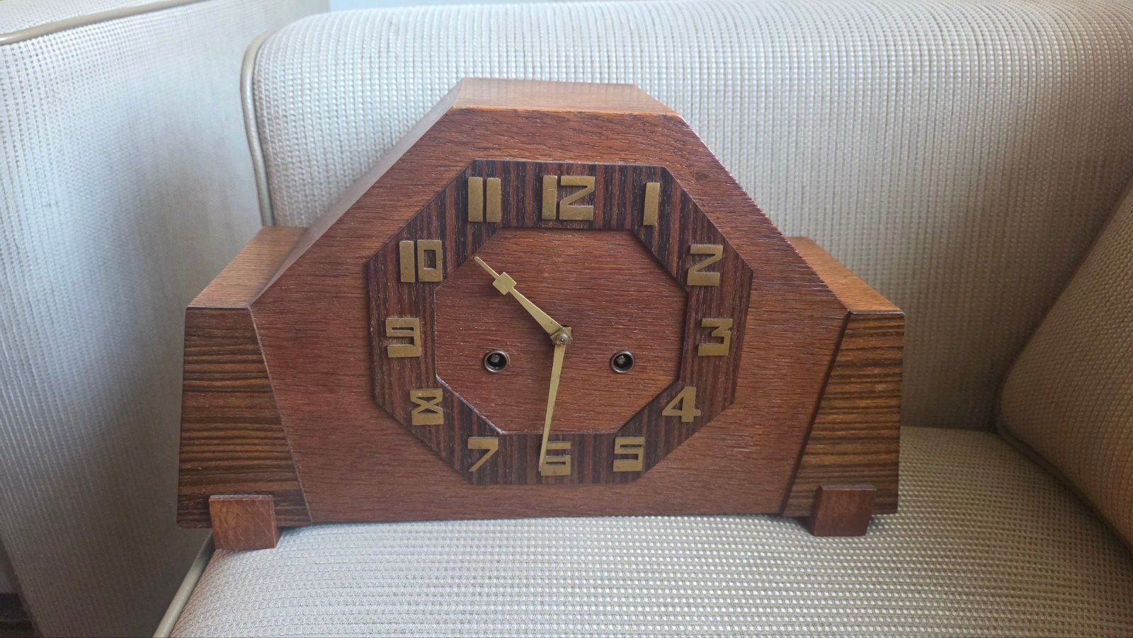 Art Deco Amsterdamse School klok, jaren '20-'30, Ophalen of Verzenden