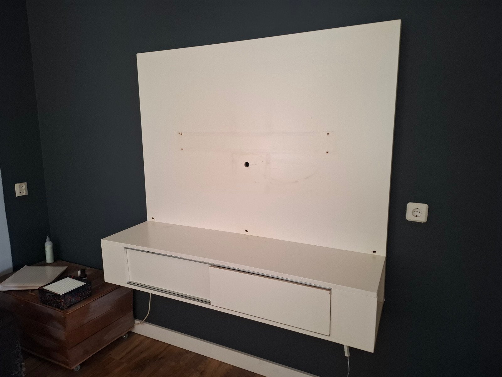 TV- meubel, Ophalen, Gebruikt, 100 tot 150 cm, 100 tot 150 cm