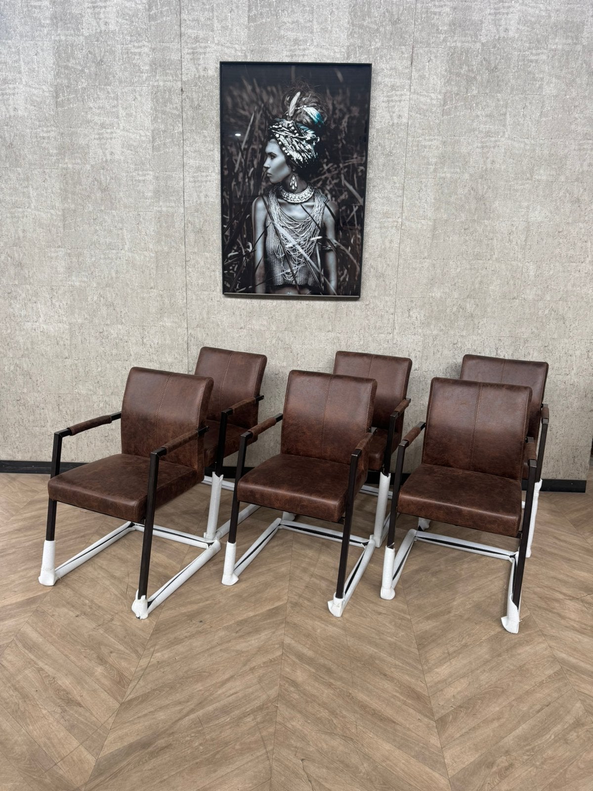 Setje van 6 eetkamerstoelen Sevilla bruin *nieuw, Huis en Inrichting, Stoelen, Bruin, Nieuw, Ophalen of Verzenden, Vijf, Zes of meer stoelen