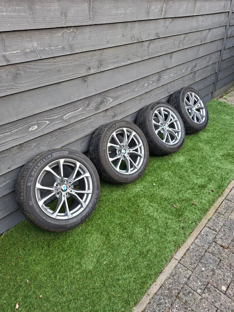 Bmw 776 17 inch velgen Michelin, Auto-onderdelen, Banden en Velgen, Ophalen, Gebruikt, Banden en Velgen, 17 inch