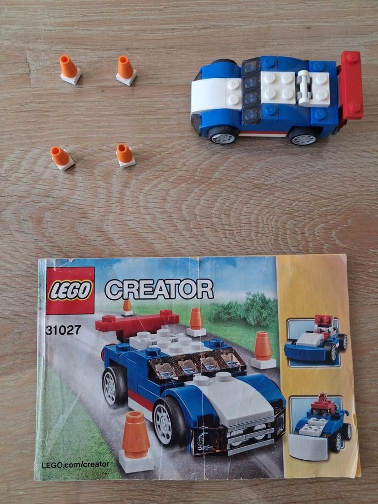 Lego Creator set 31027 3 in 1 Raceauto, Lego, Compleet, Ophalen of Verzenden, Zo goed als nieuw
