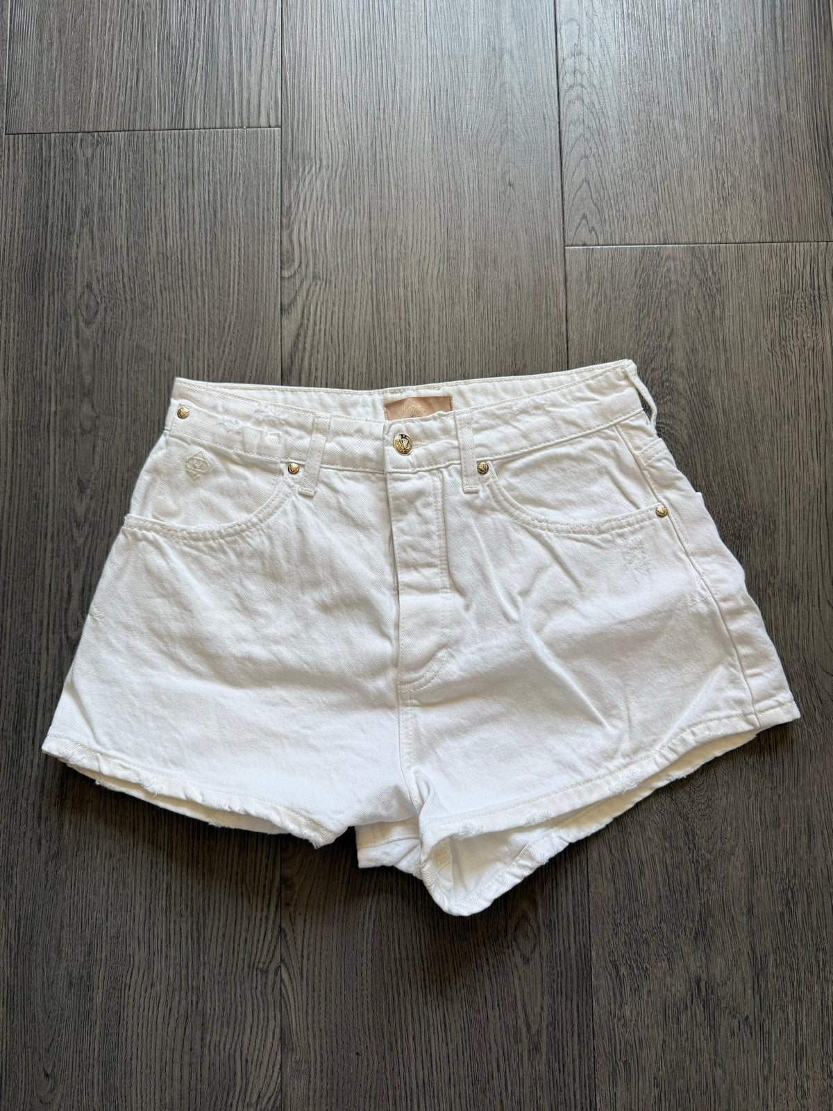 JOSH V Birgitte Witte Denim Shorts - Maat 36 (S) - ZGAN, Kort, Wit, Ophalen of Verzenden, Zo goed als nieuw