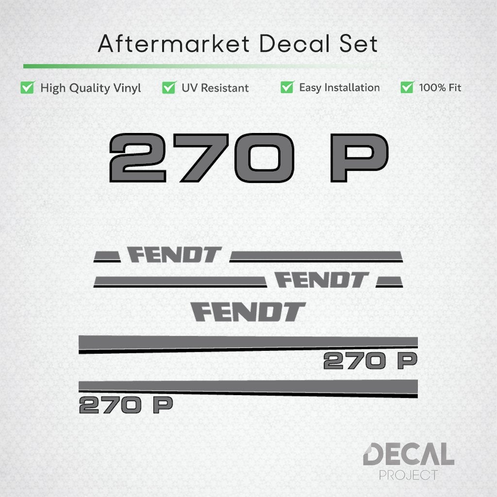 Vervangende Stickers Fendt 270 - 280, Verzenden