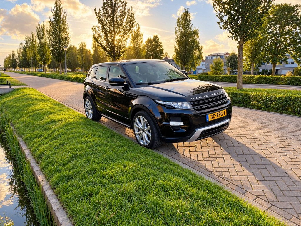 Land Rover Range Rover Evoque SI4 4WD AUT 2012 Zwart, Auto's, Automaat, 1800 kg, Zwart, 4 cilinders