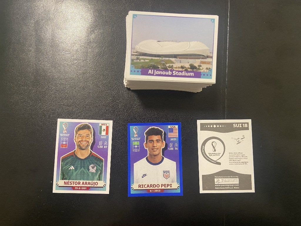Plaatjes Panini WK 2022 QATAR USA VERSIE Aangeboden/Ruilen, Ophalen of Verzenden, Zo goed als nieuw, Buitenlandse clubs, Poster, Plaatje of Sticker