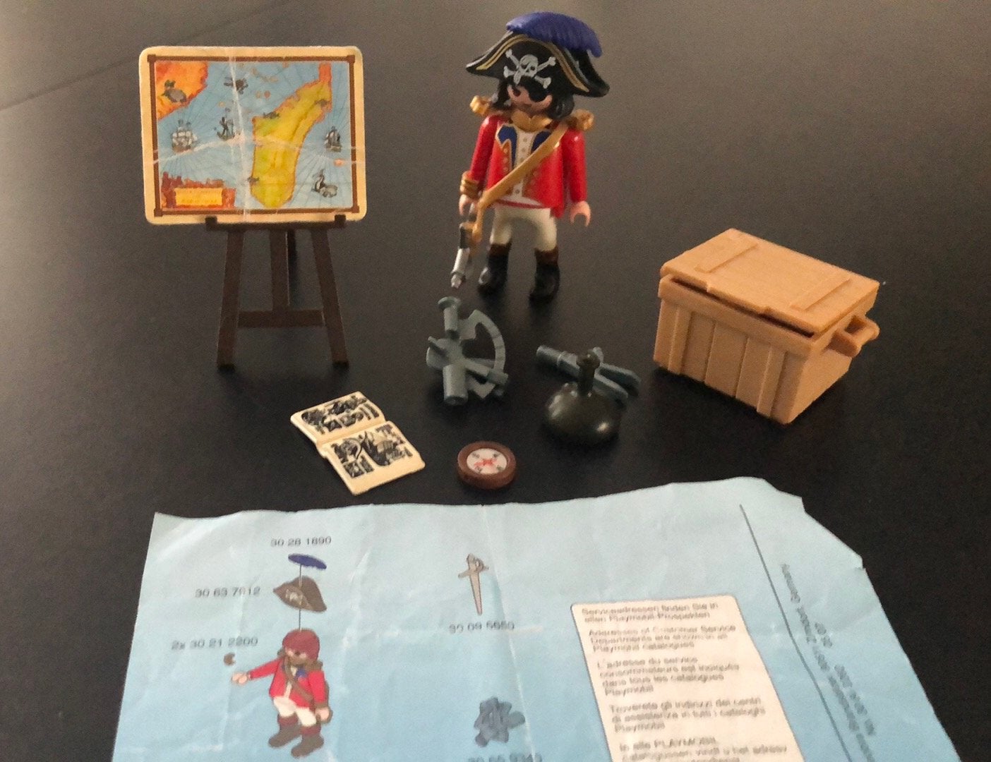 Playmobil Piraat met Schatkaart en Accessoires, Ophalen of Verzenden, Zo goed als nieuw, Jongen of Meisje