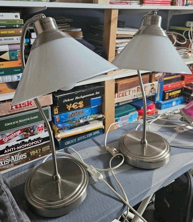 2x schemerlamp, Ophalen of Verzenden, Schemerlamp