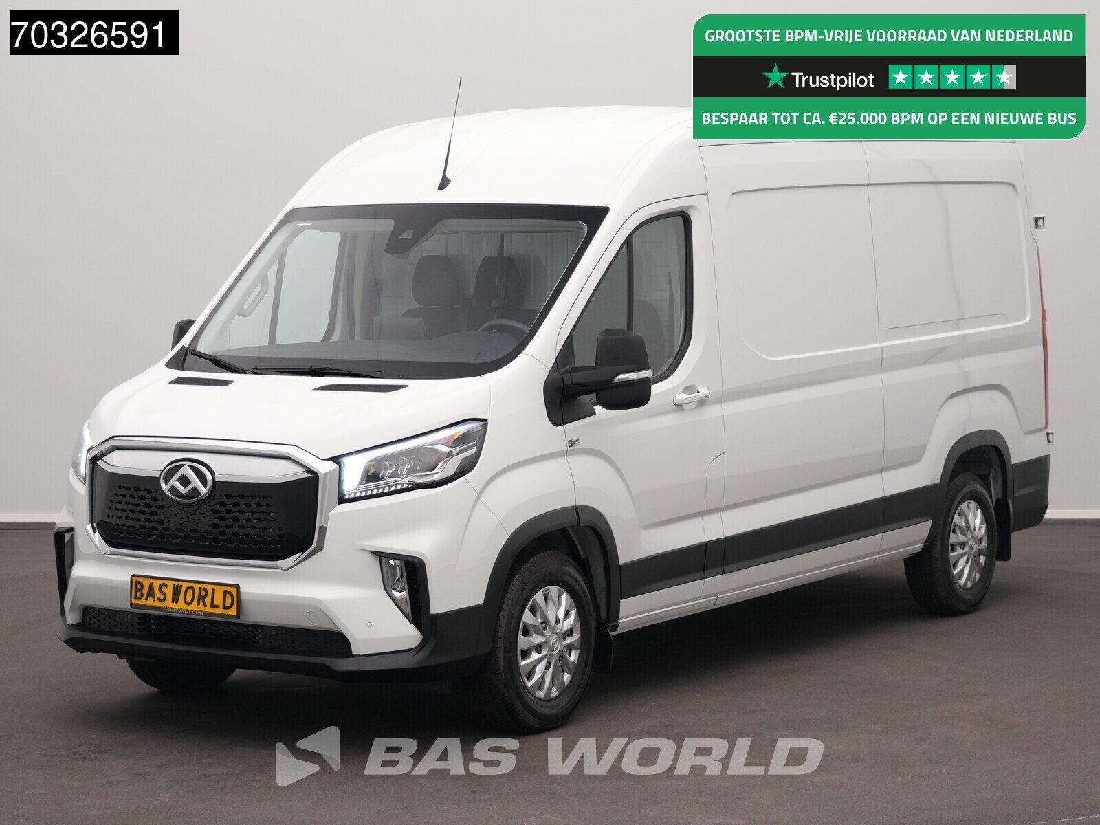 Maxus eDeliver 9 Elektrisch WLTP 256km Stad 52kWh L3H2 204pk, Auto's, Bestelauto's, Automaat, Stof, 750 kg, Multifunctioneel stuurwiel