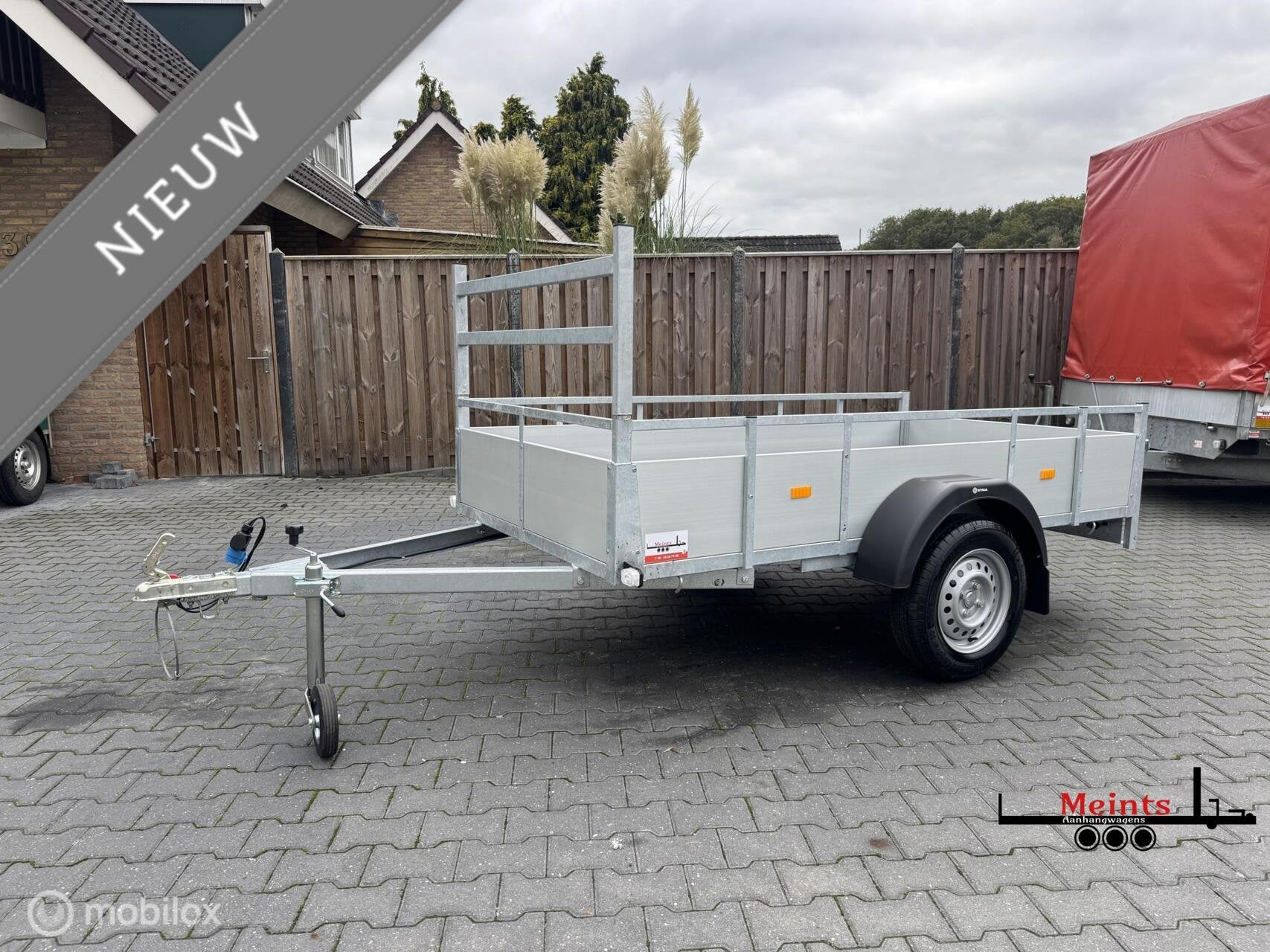 NIEUWE Ongeremde enkelasser bakwagen 250x130 750KG Aluminium, Nieuw