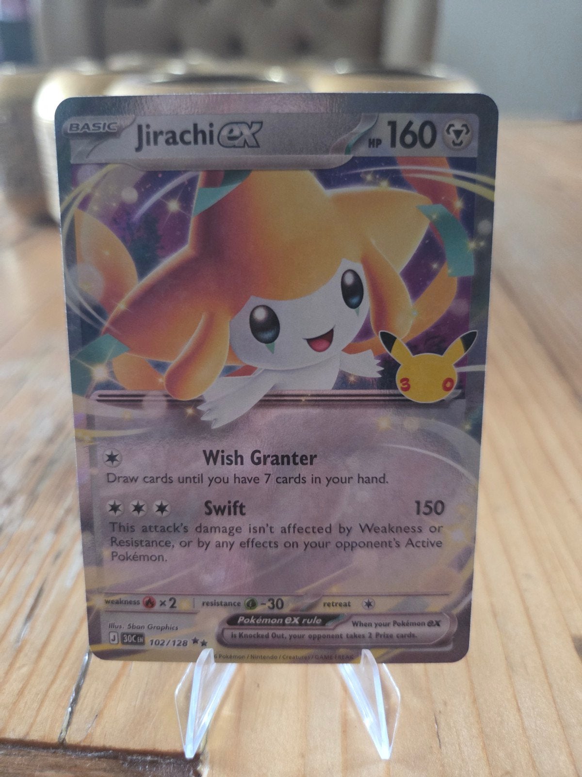 Jirachi EX, Ophalen of Verzenden, Zo goed als nieuw, Losse kaart