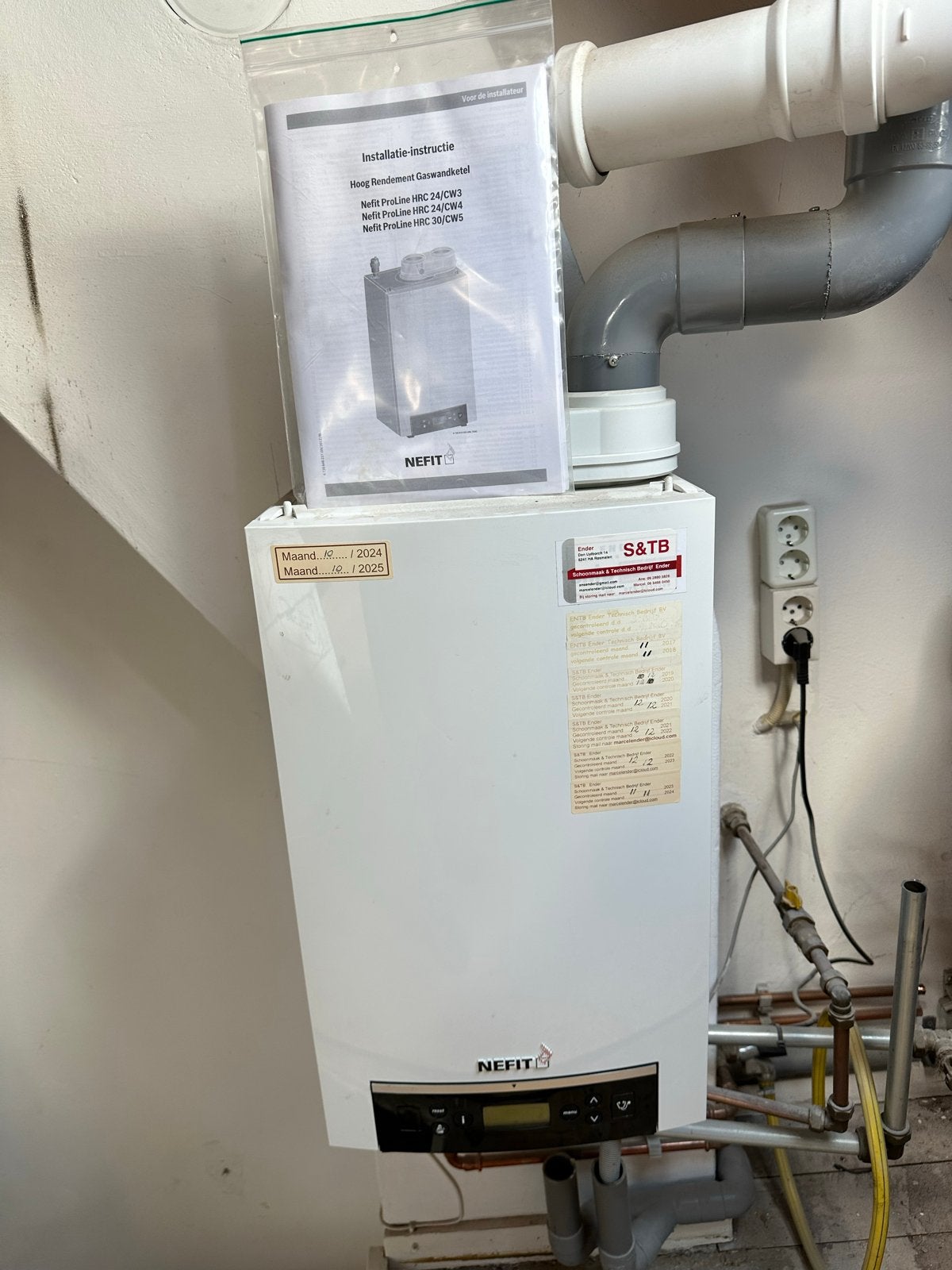Nefit ProLine HRC Gaswandketel - Hoog Rendement, Doe-het-zelf en Verbouw, Ophalen, Gebruikt, Hoog rendement (Hr), Cv-ketel of Combi-ketel