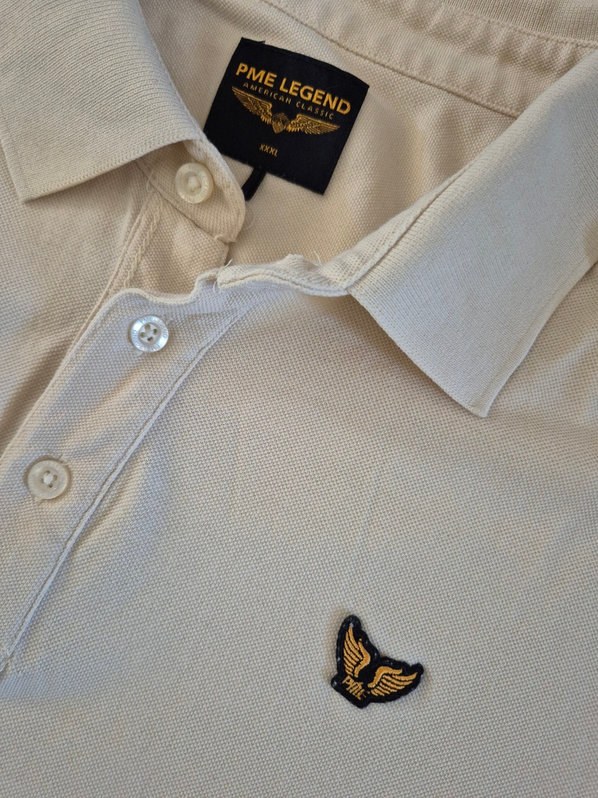 Pme Legend Pall Mall polo shirt Crème maat XXXL, ., Beige, Shirt, Ophalen of Verzenden