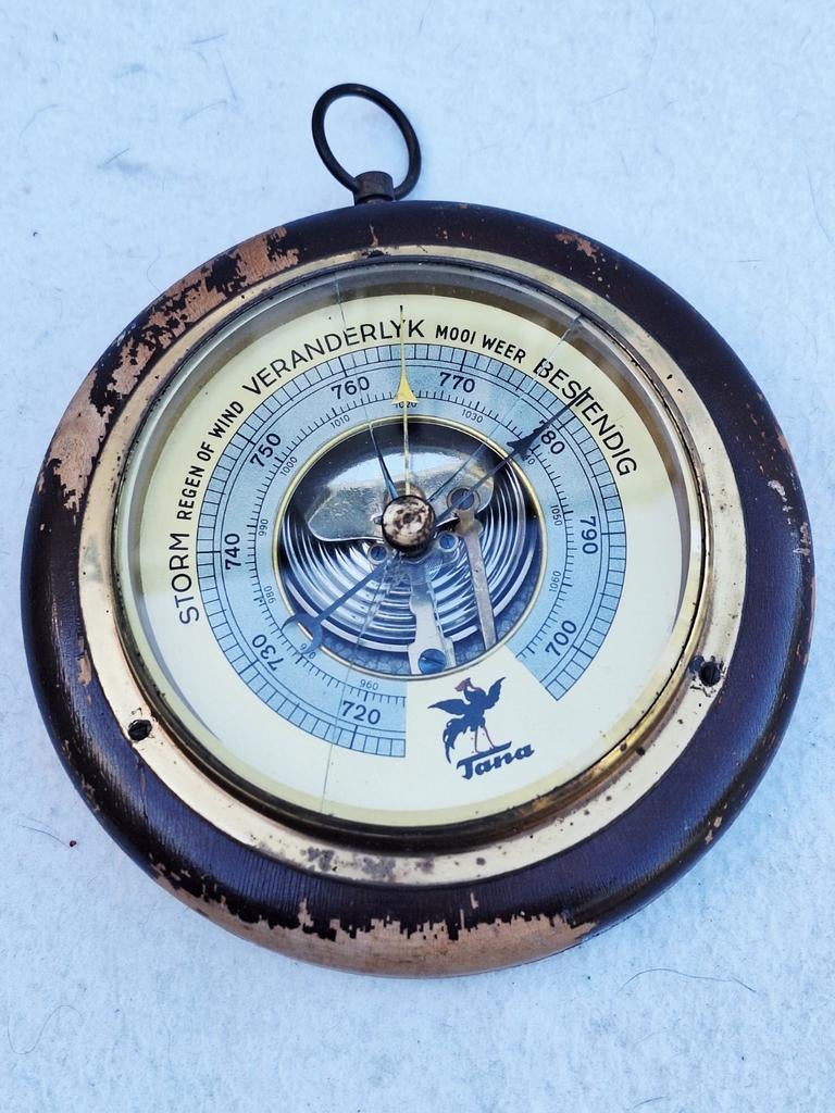 Vintage Tana schoensmeer reclame barometer, Verzamelen, Ophalen of Verzenden, Gebruikt