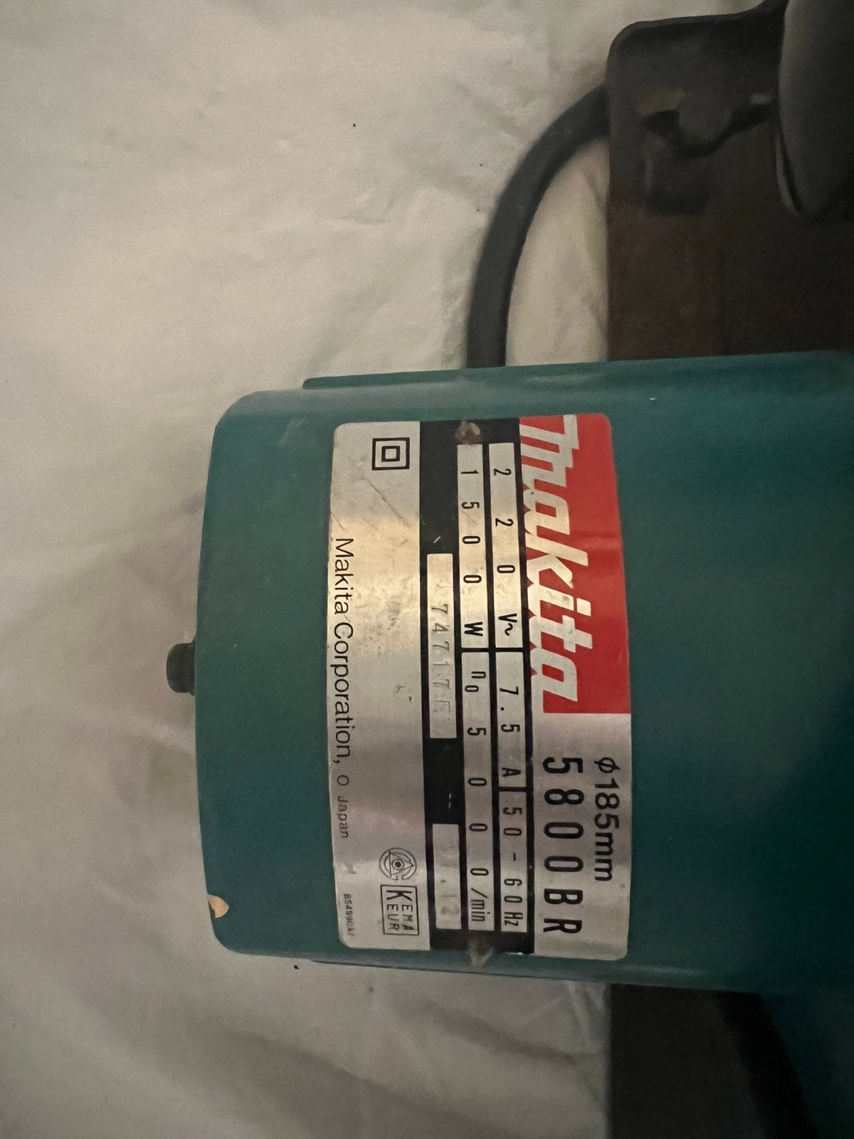 Makita 1500W gereedschap cirkelzaag, Doe-het-zelf en Verbouw, Ophalen of Verzenden, Zo goed als nieuw, Minder dan 700 watt, Haakse handslijpmachine