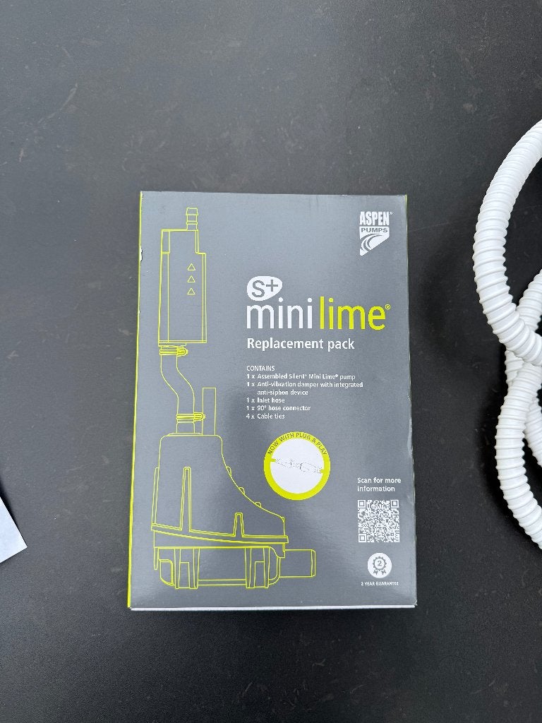 2x Aspen Mini Lime Silent+ Condenswaterpomp met slang, Minder dan 60 m³, Washington, Tyne and Wear, UK, Nieuw, 3 snelheden of meer