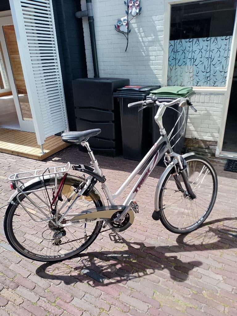 Damesfiets, Fietsen en Brommers, Fietsen | Dames | Damesfietsen, Gebruikt, Velgrem, Versnellingen, 56 cm of meer