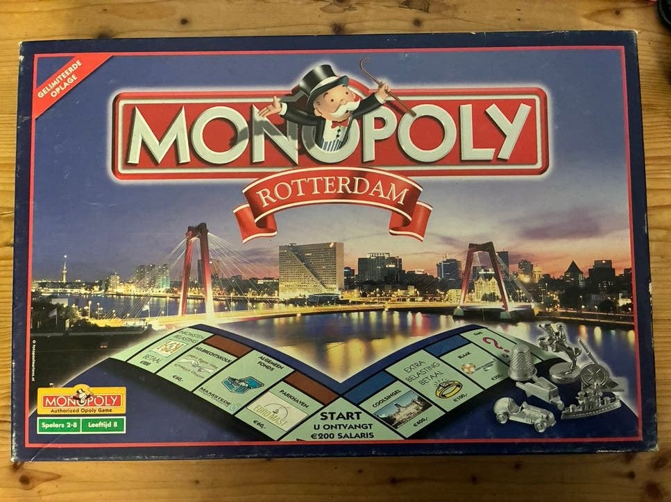 Monopoly Rotterdam Editie - Zo goed als nieuw, Vijf spelers of meer, Ophalen of Verzenden, Zo goed als nieuw
