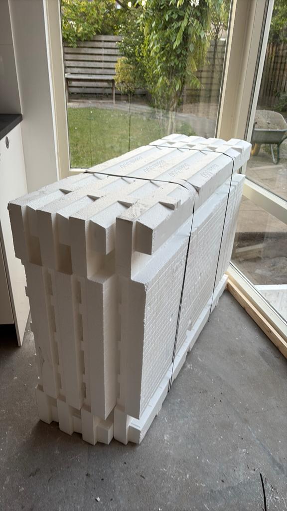 4x isobouw bodemplaat 550, Ophalen of Verzenden, Zo goed als nieuw, Kalkzandstenen
