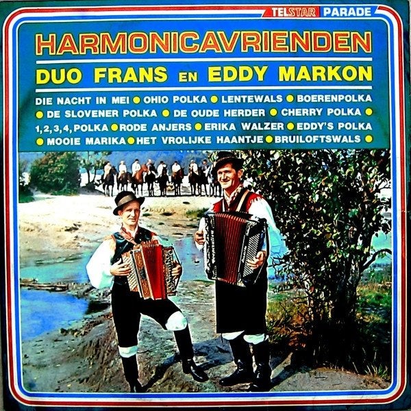 Telstar L.P. (1964) Duo Frans en Eddy Markon -- Harmonica Vr, LP, Gebruikt, Ophalen of Verzenden, Levenslied of Smartlap