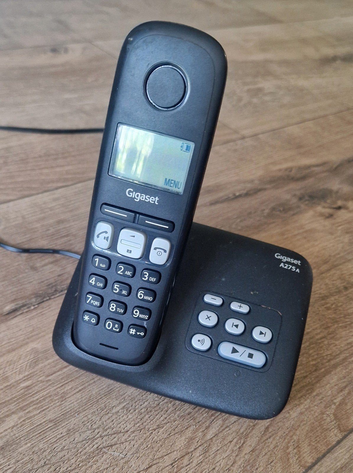 Gigaset A275a Draadloze Huistelefoon Zwart, Ophalen of Verzenden, Gebruikt, 1 handset
