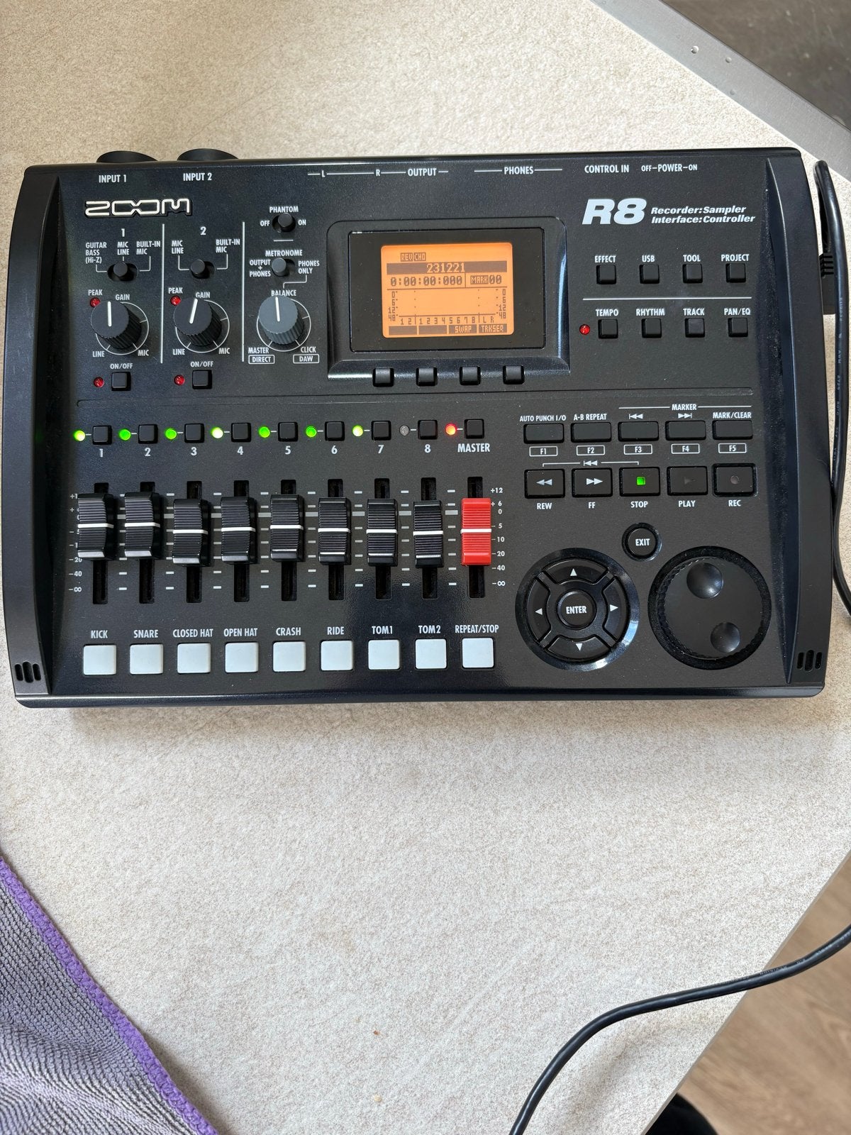 Zoom R8 Recorder Sampler Interface Controller, Overige merken, Zo goed als nieuw, Met midi-aansluiting, Overige aantallen
