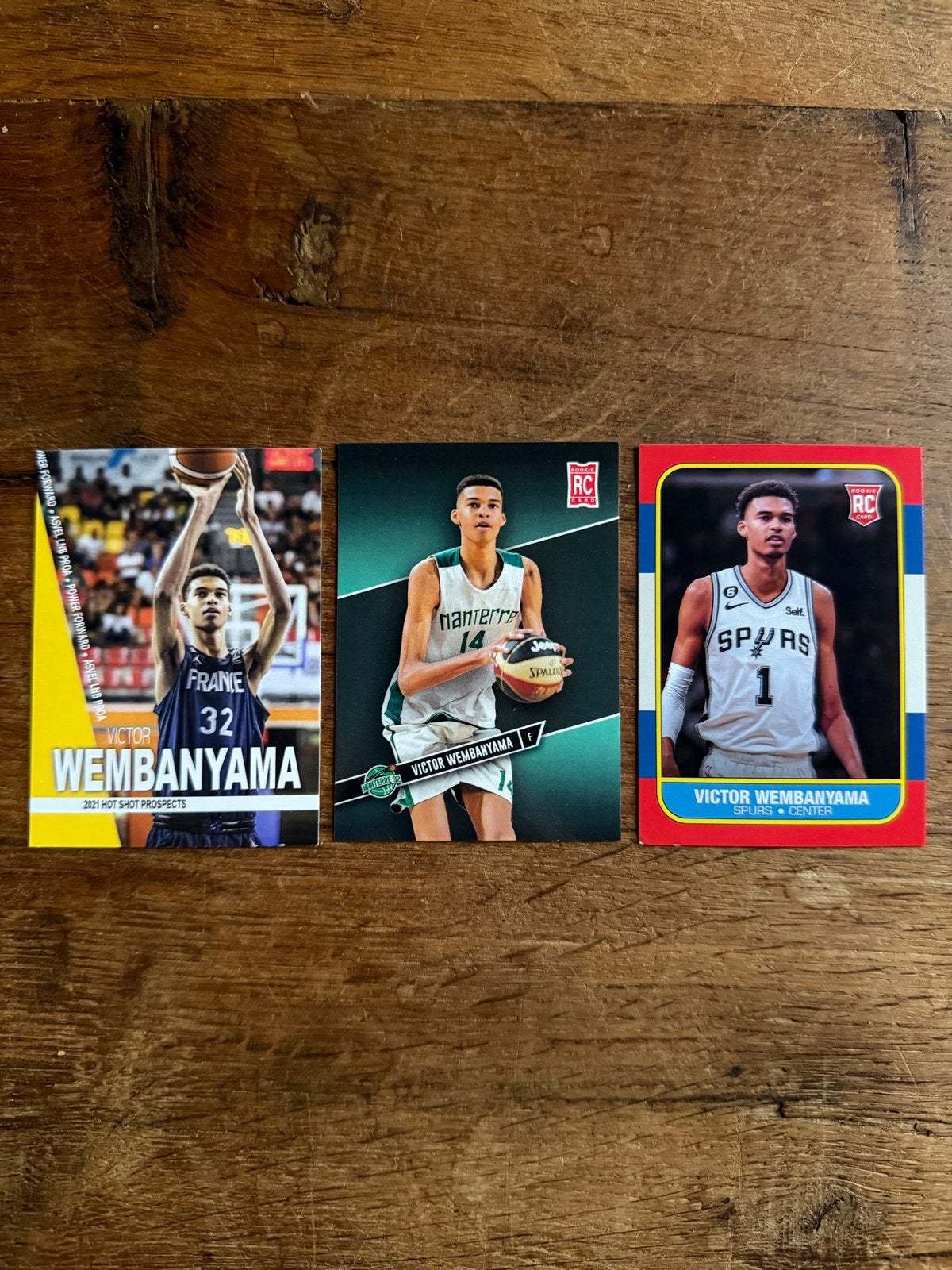 Victor Wembanyama Rookie Kaarten Set - Basketbal, Ophalen of Verzenden, Zo goed als nieuw, Overige sporten, Spelerskaart