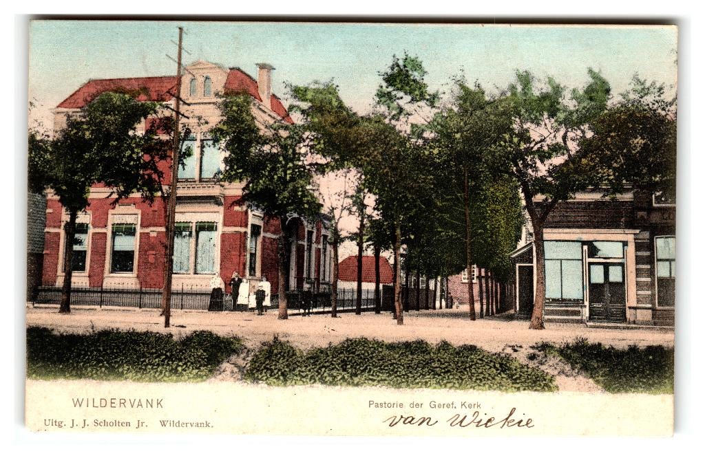 Wildervank, Pastorie der Geref. Kerk, Verzenden, Voor 1920, Gelopen, Groningen