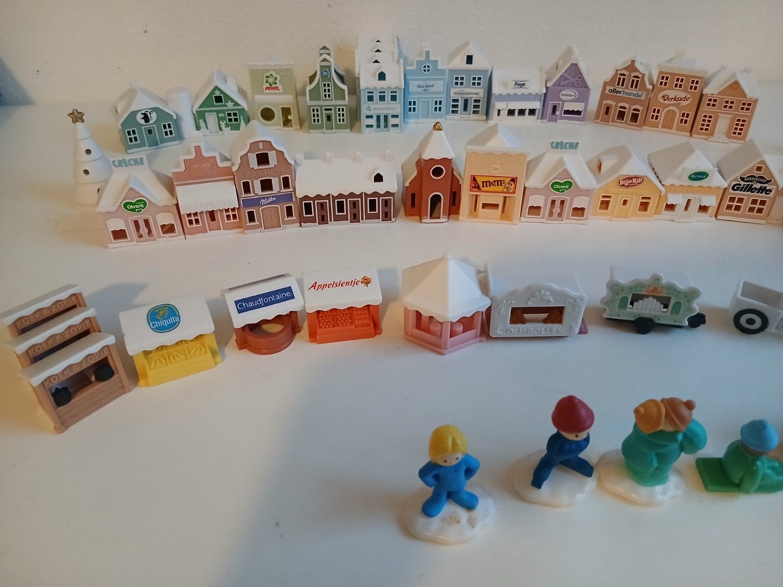Albert Heijn miniatuur huisjes en accessoires inclusief gron, Verzamelen, Supermarktacties, Albert Heijn, Ophalen of Verzenden
