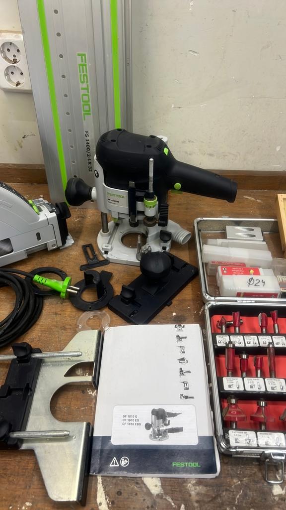 Festool invalzaag +bovenfrees met extra, Ophalen of Verzenden, Zo goed als nieuw