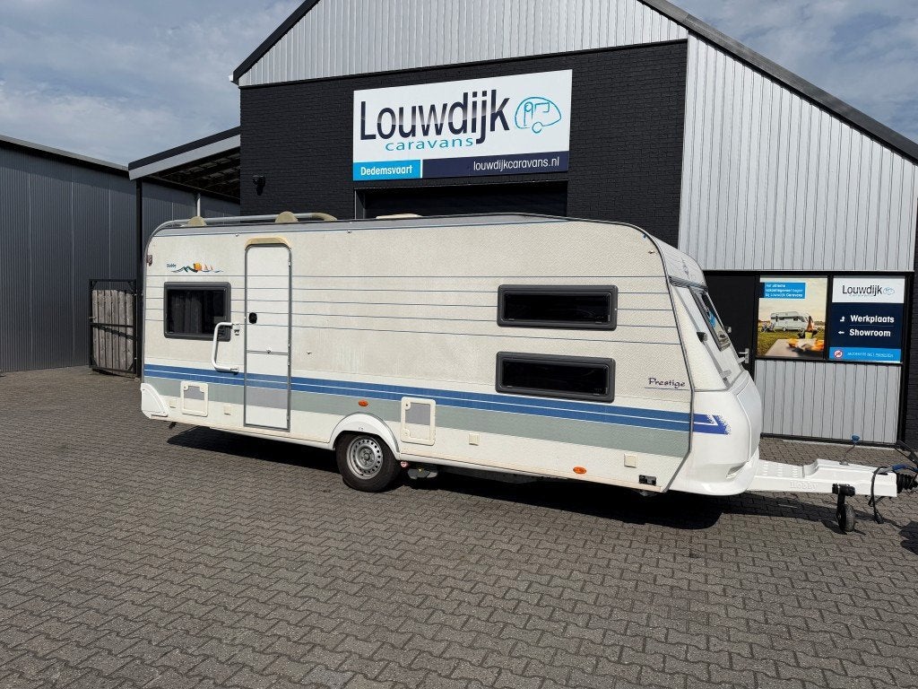 HOBBY Prestige 540 UK ’02 (6 Pers., Mover), Caravans en Kamperen, Rondzit, Hobby, Overige typen, 7 tot 8 meter