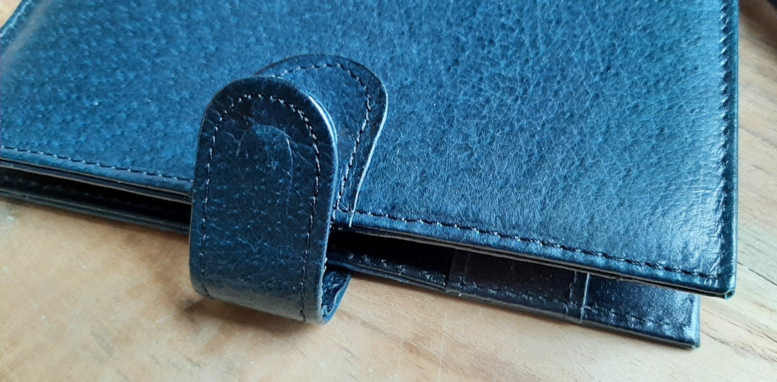 Pocket organizer agenda. Middernachtblauw. Leer. Nieuw!, Diversen, Agenda's, Ophalen of Verzenden, Nieuw