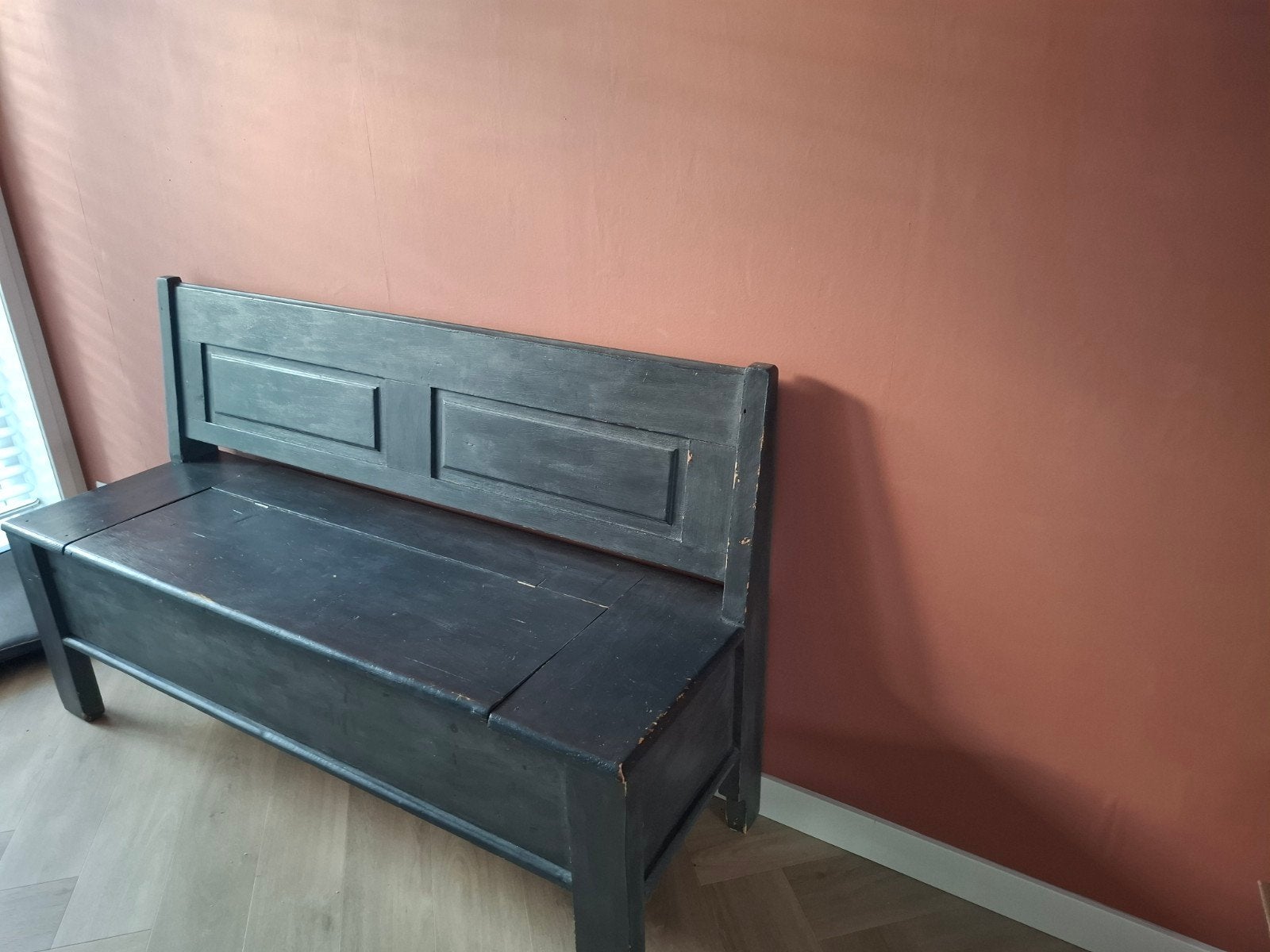 eetkamerbank met opbergruimte / klepbank 150 cm, Huis en Inrichting, Ophalen, Gebruikt
