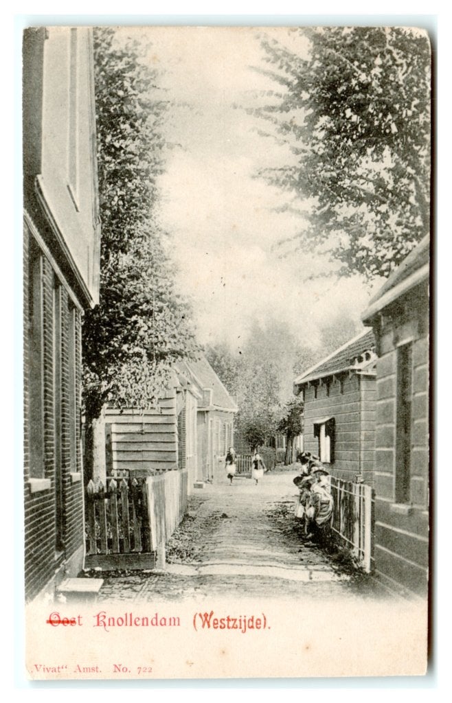 Oostknollendam, (Westzijde), Verzamelen, Ansichtkaarten | Nederland, Ophalen of Verzenden, Voor 1920, Ongelopen, Noord-Holland