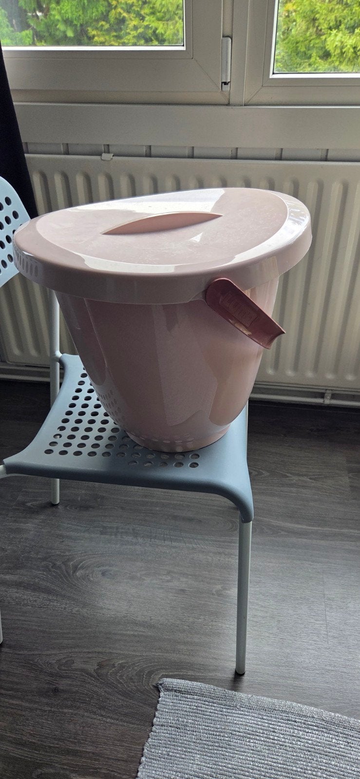 Luma Luieremmer Roze - Afmeting: 37,5x34,5x32 cm, Ophalen, Gebruikt, Luieremmer, Overige merken