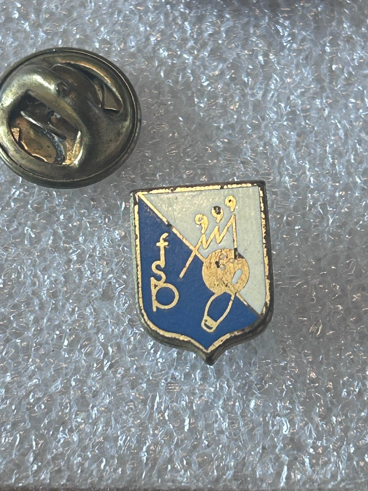 Vintage FSF pin- bowling, Ophalen of Verzenden, Gebruikt, Sport, Speldje of Pin