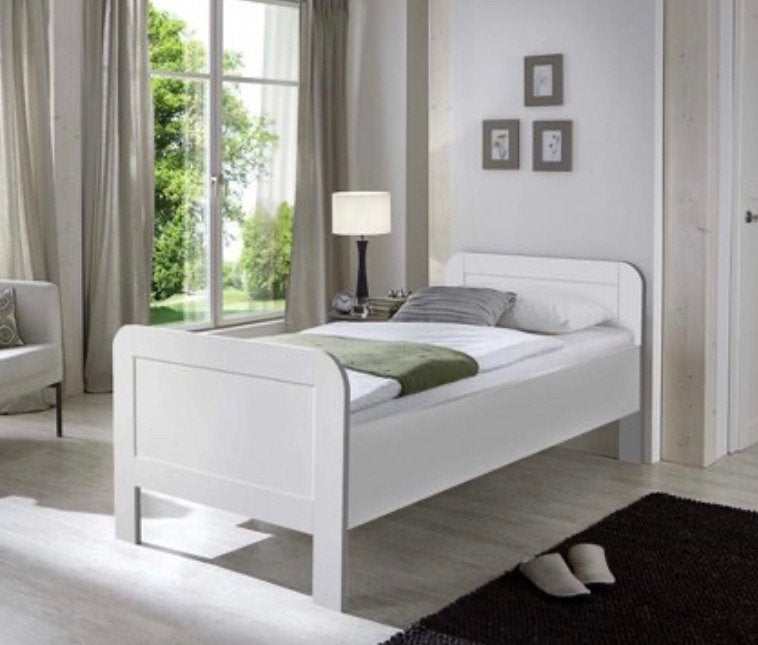 Seniorenbed 1 persoons wit., Huis en Inrichting, Slaapkamer | Bedden, Ophalen, Verstelbaar, 90 cm, Eenpersoons