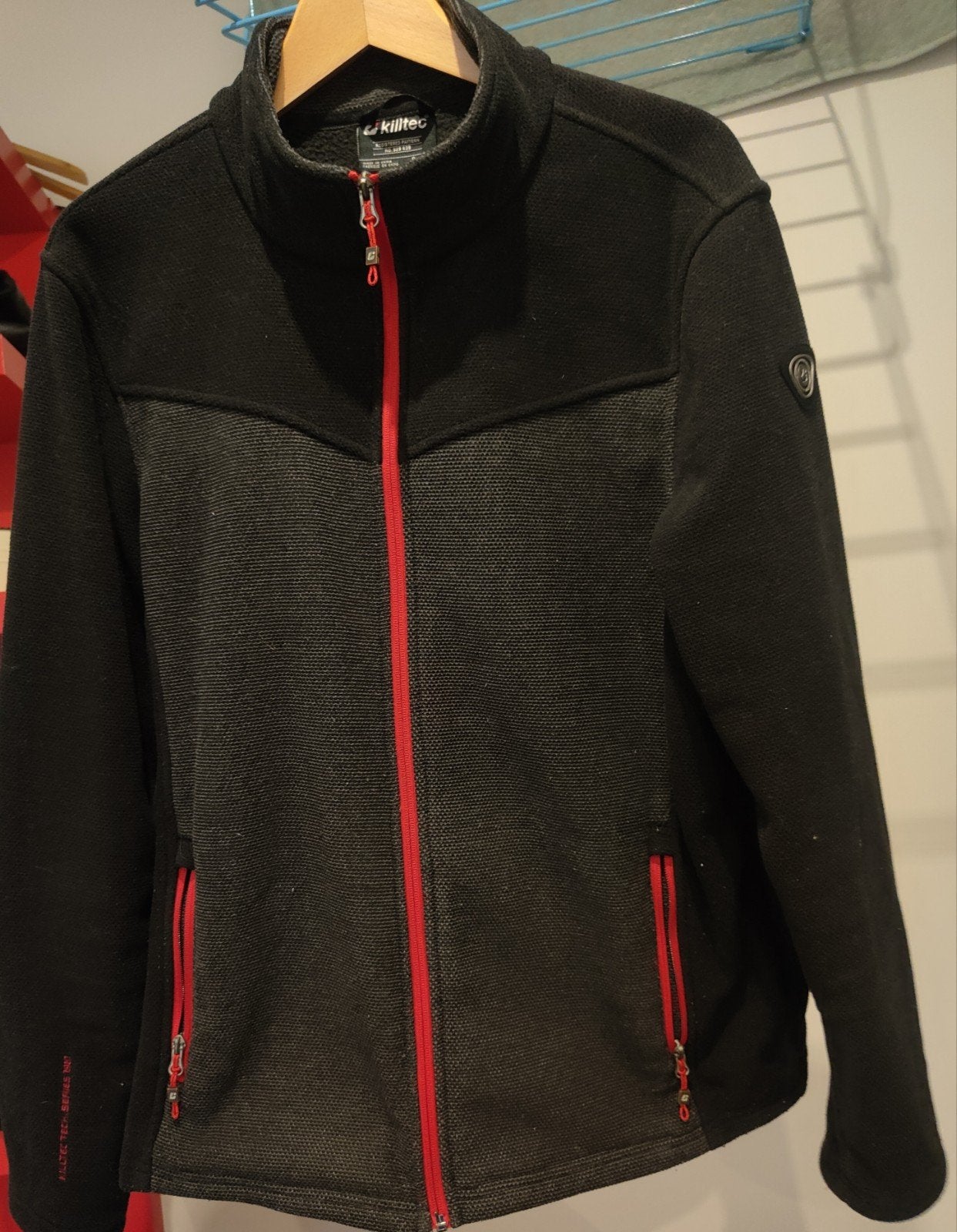 Killtec fleece vest zwart met rode rits, Ophalen of Verzenden, Nieuw
