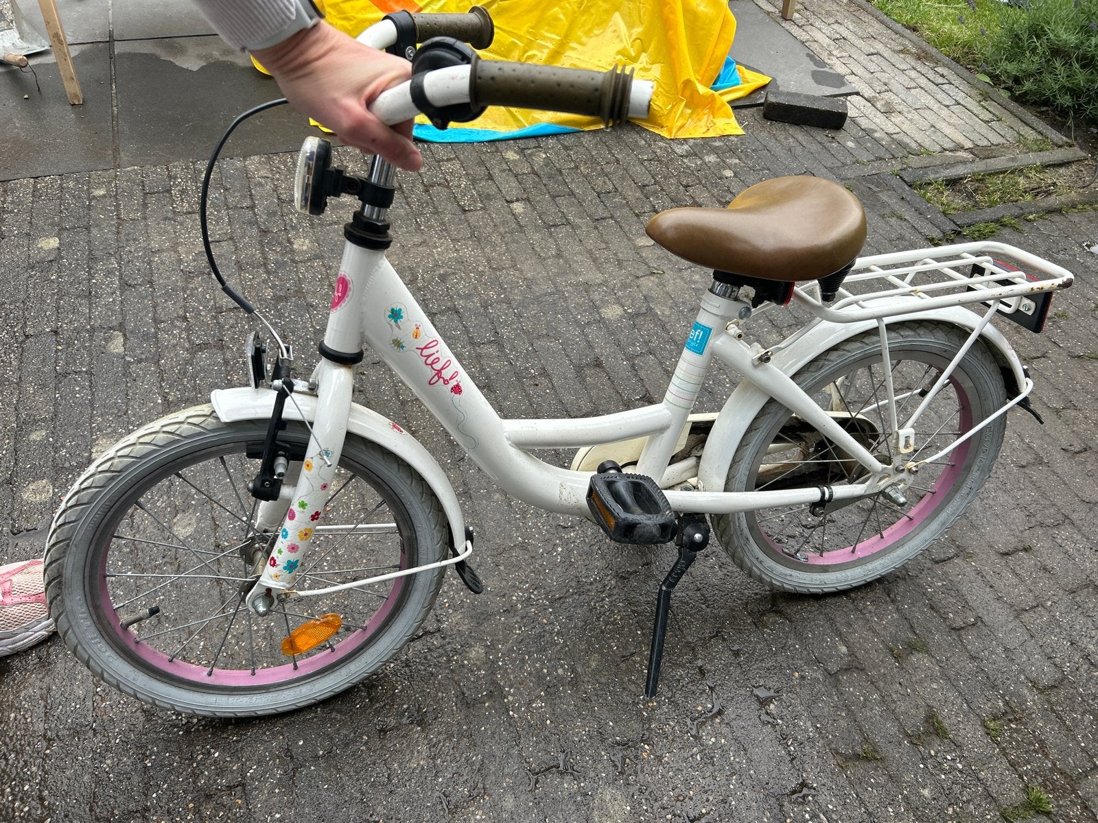 Lief! 16 inch kinderfiets - Klaar voor een nieuwe ronde!, Ophalen, Gebruikt, 16 tot 20 inch