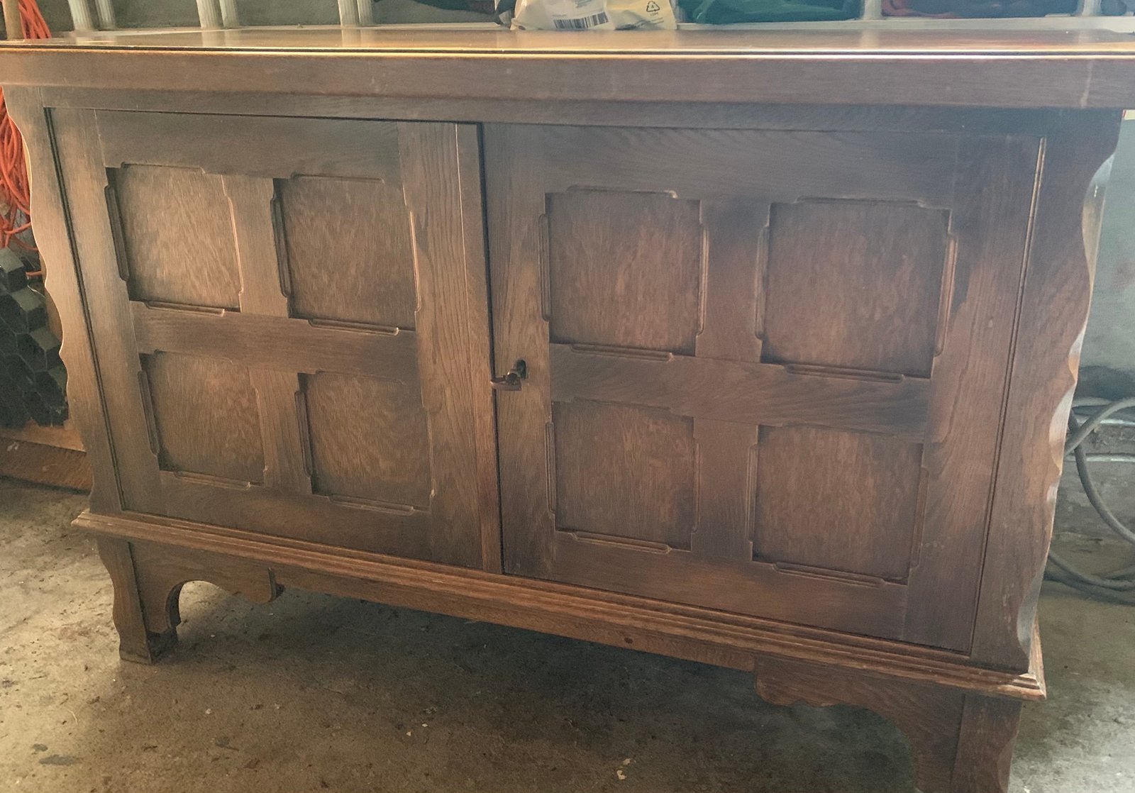 Eiken dressoir (gratis af te halen!), Ophalen, Gebruikt, 100 tot 150 cm, Eikenhout