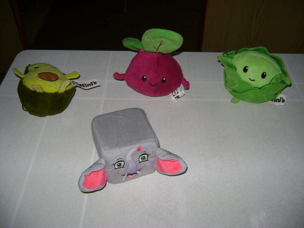 4 lidl mini,s olifant bloemkool 7/10/12/ en 19cm hoog, Verzamelen, Lidl, Ophalen of Verzenden