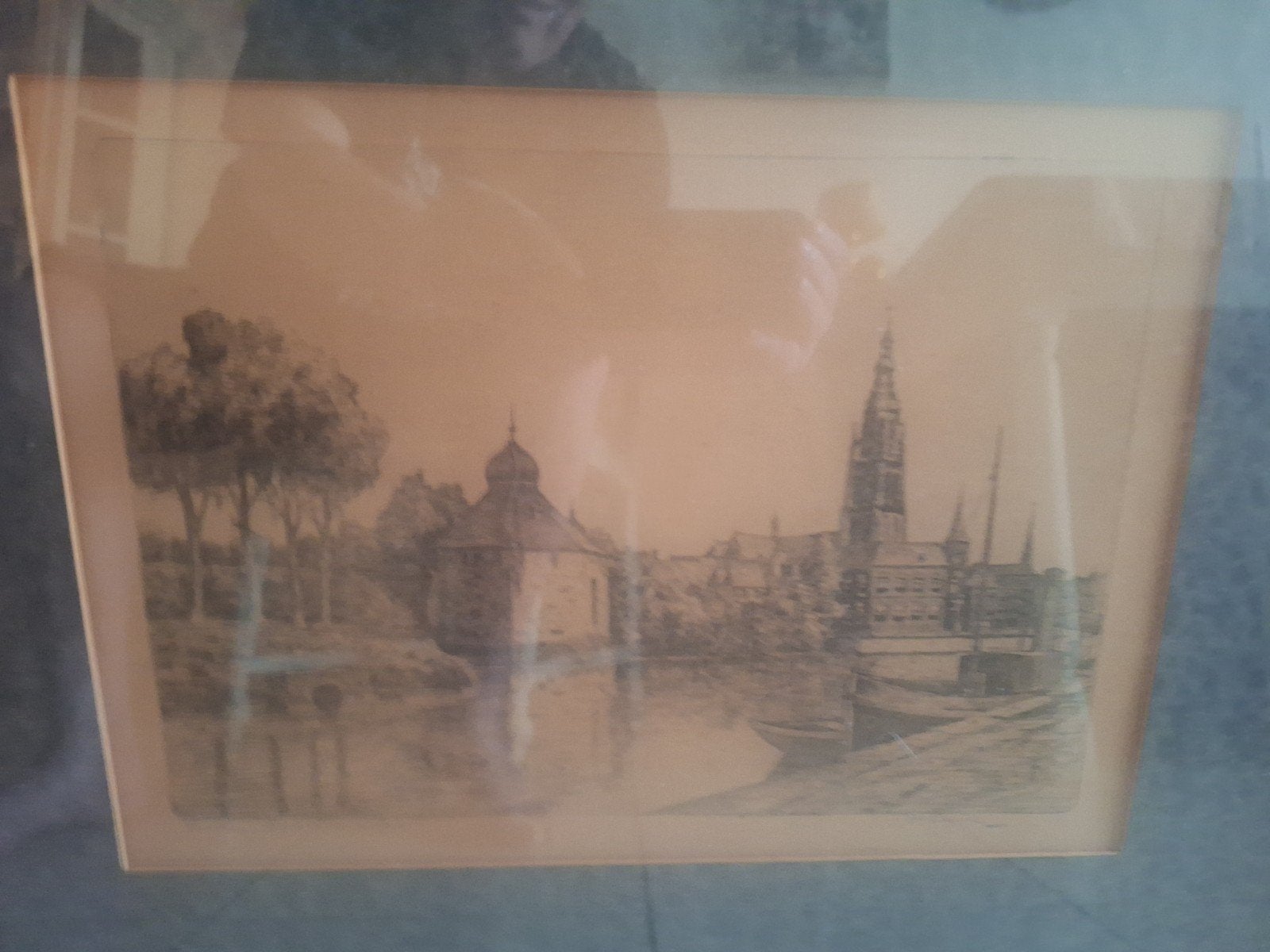 te koop originele ets van spanjaardsgat te Breda, Ophalen
