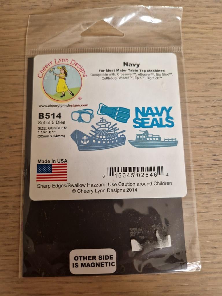 Cheery Lynn Designs Navy Air Force snijmal, Hobby en Vrije tijd, Ophalen of Verzenden, Nieuw