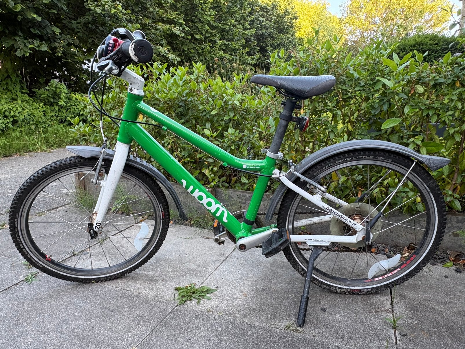 Woom 4 (20 inch) in groen, Fietsen en Brommers, Fietsen | Kinderfietsjes, Ophalen, Gebruikt, Velgrem, 20 inch of meer