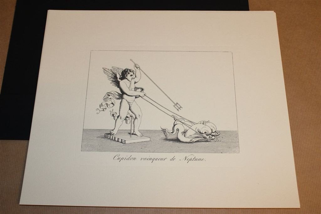 Map Met Prenten — Cupido — 4 Klassieke Gravures, Ophalen of Verzenden