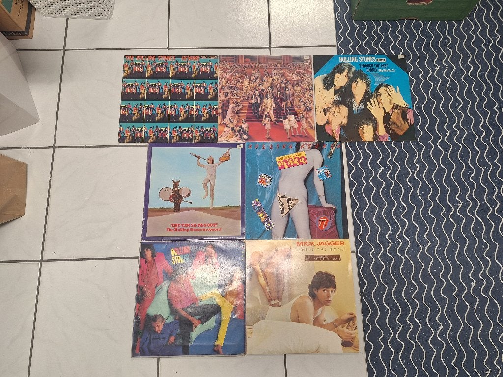 Vintage 7x vinyl lp albums The Rolling Stones jaren 70/ 80, Cd's en Dvd's, Vinyl | Rock, Ophalen of Verzenden, Gebruikt, 12 inch
