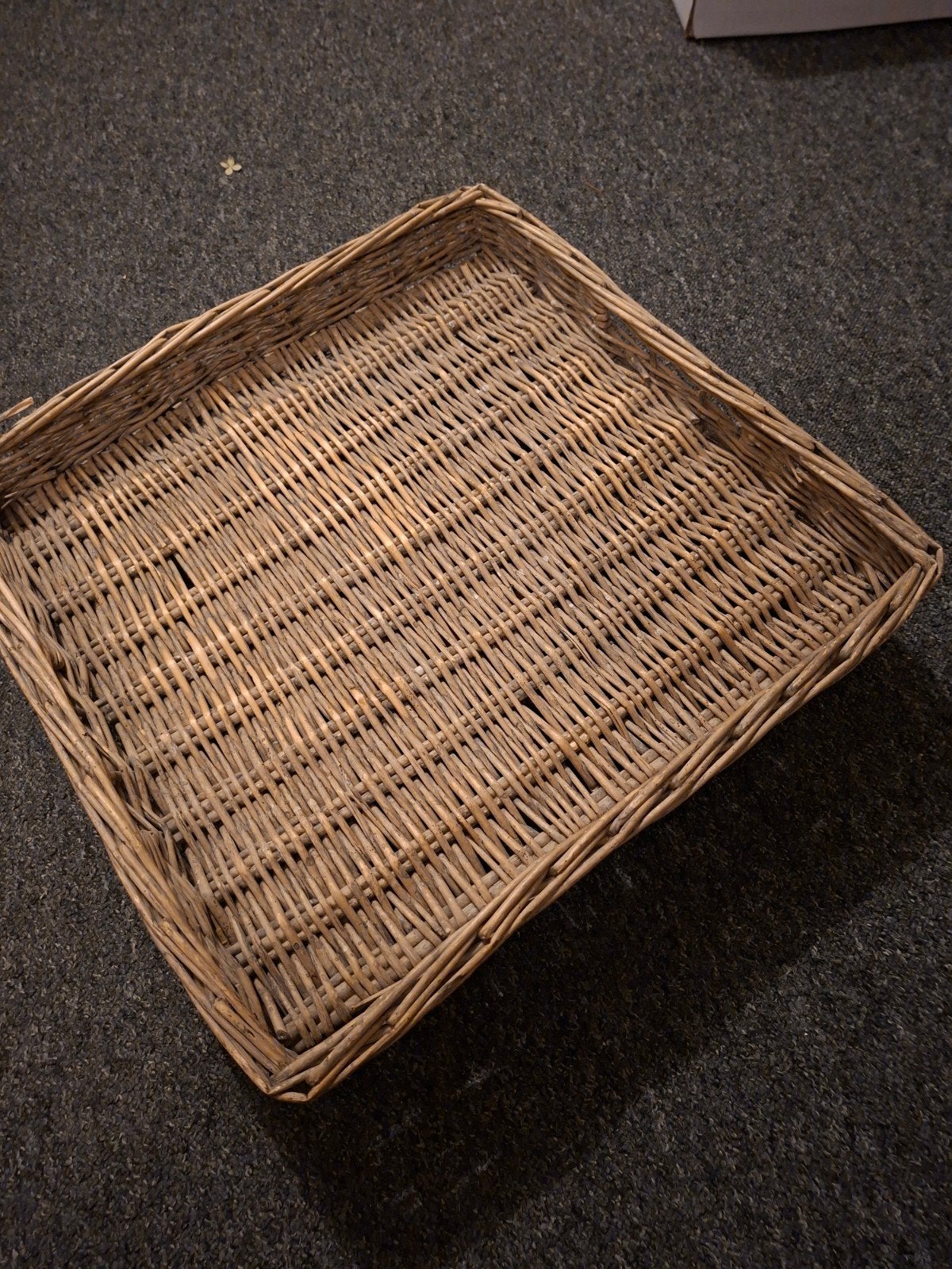 Rieten dienblad Riviera Maison stijl 50x50 cm, Huis en Inrichting, Woonaccessoires | Dienbladen, Gebruikt, Dienblad, Natuurlijk materiaal