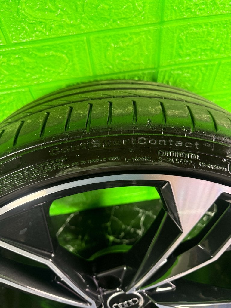 Originele Audi A5 S5 B9 Polygon velgen 20" 5x112 zomer 7mm, Niet ingevuld, Gebruikt, 265 mm, Banden en Velgen