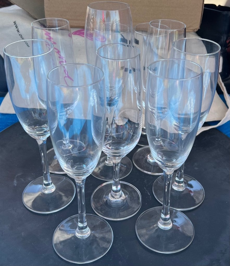 Set prosecco glazen 10 stuks NIEUW, Ophalen, Minder dan 80 cm, Minder dan 80 cm, Nieuw